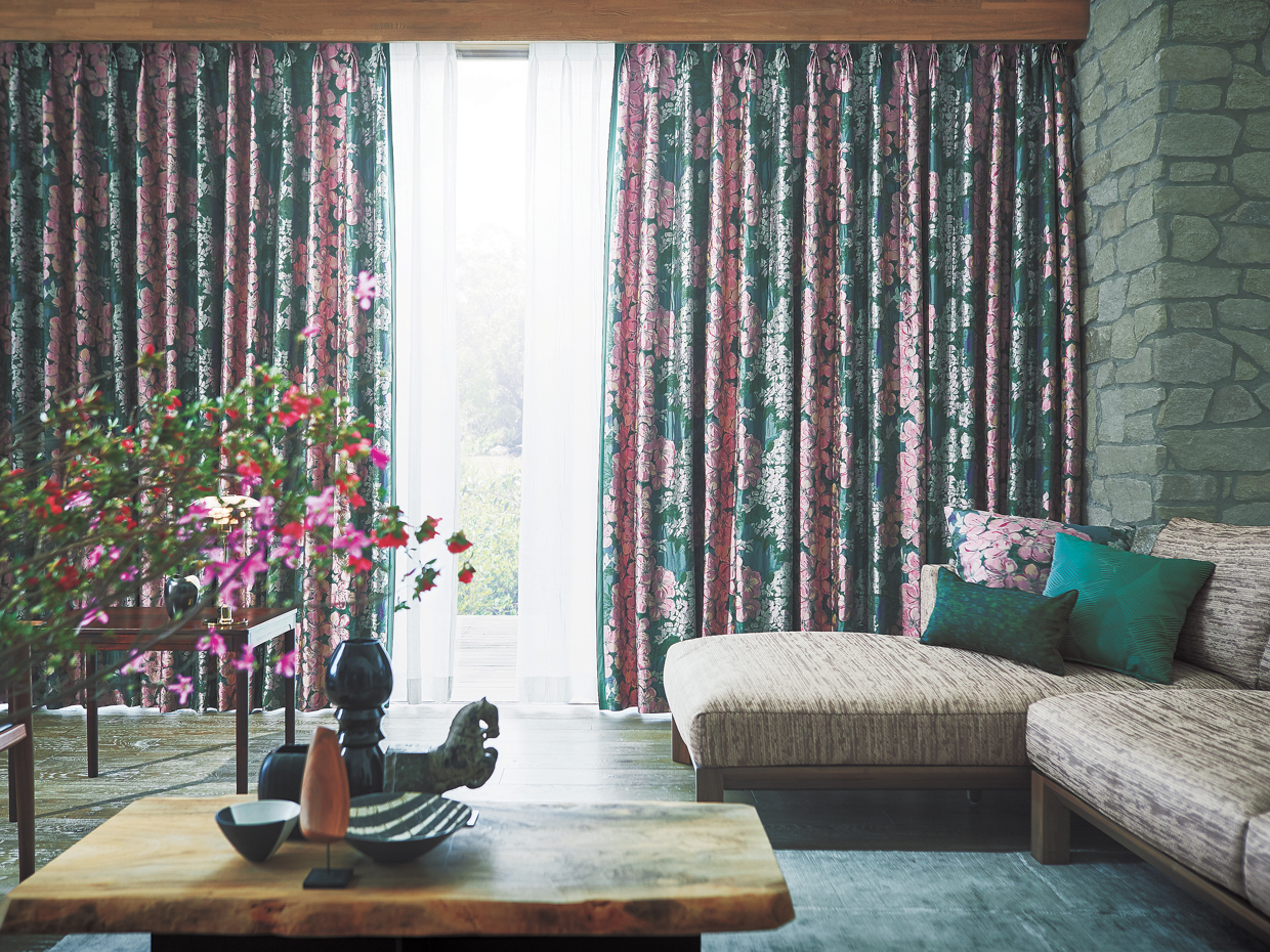 「エリカチェア」を中心にSHのファブリックでコーディネートした住まい