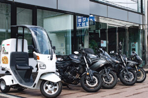 追跡使われるバイク