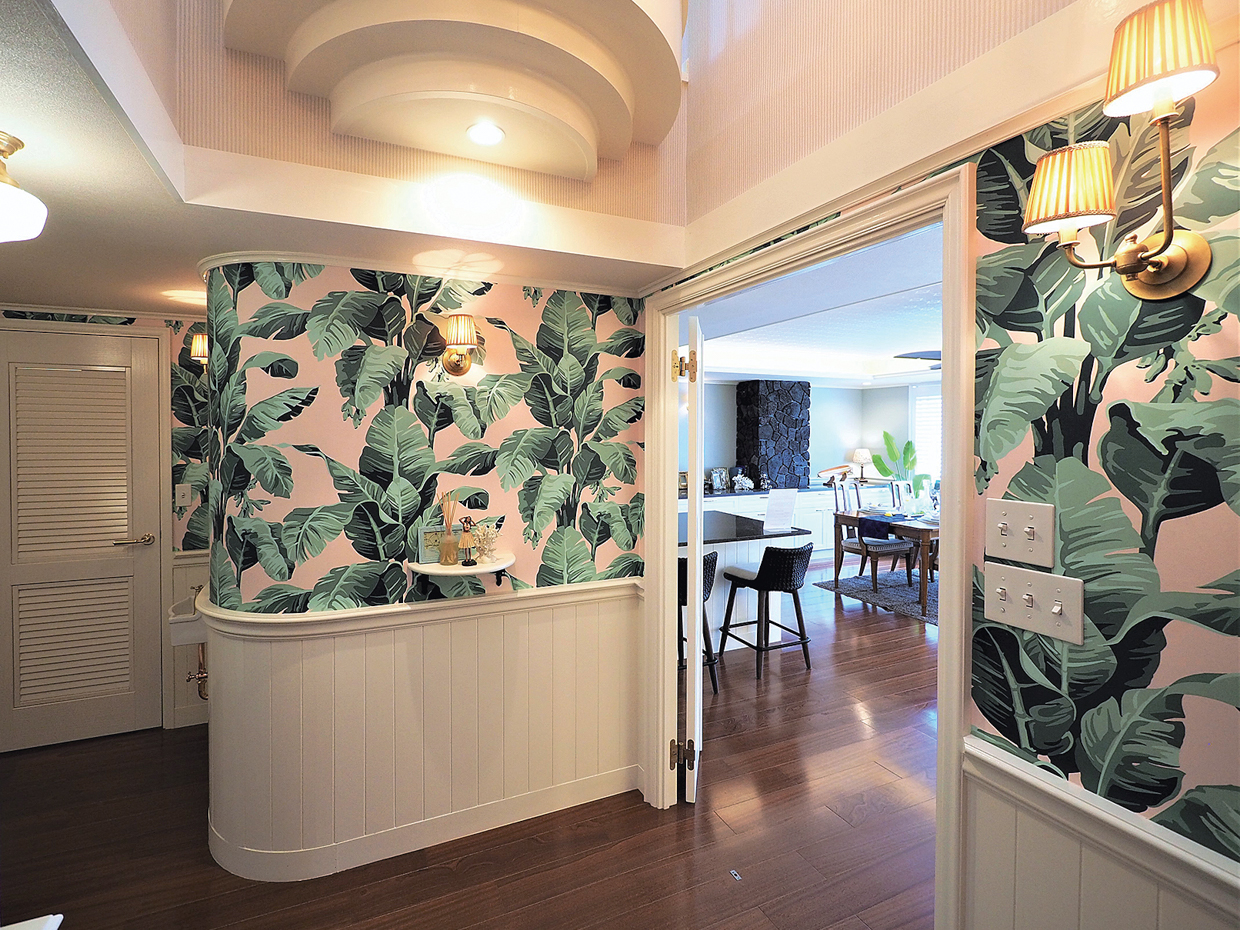 ハワイのおおらかな空気感に満ちたリビング