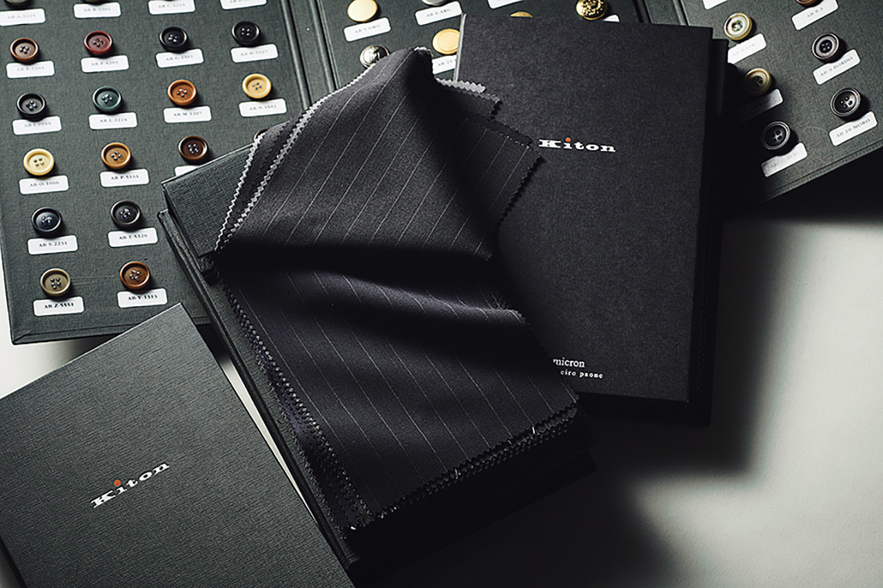 Kiton テキスタイル・ボタン