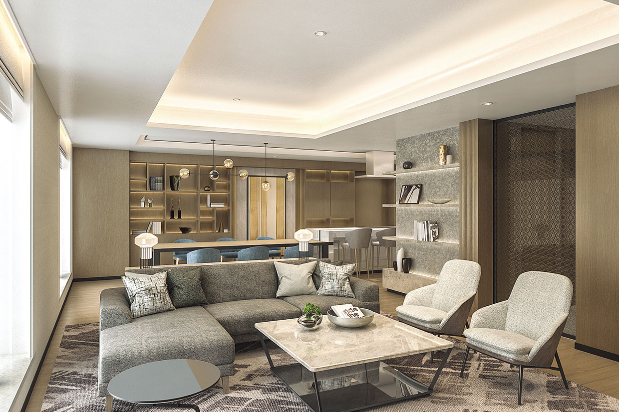 シェラトン鹿児島&emsp;「桜島インペリアルスイート」の室内