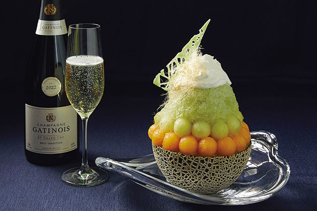 リゾナーレトマム。メロンのかき氷