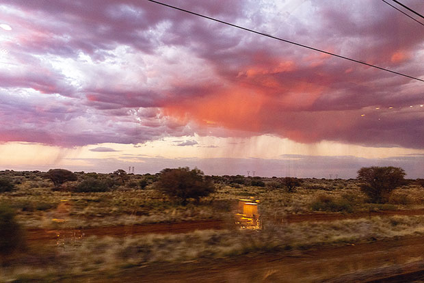 ブルートレインからの車窓