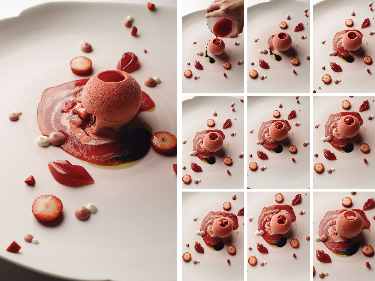 HAJIME。愛が地球にあふれている様を表現したデザート