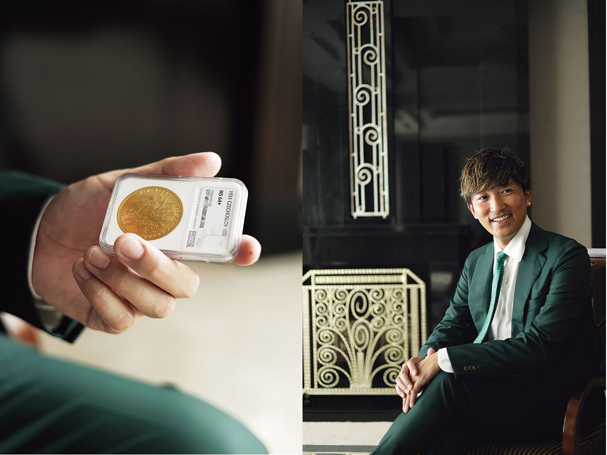 葉山満氏、アンティークコイン