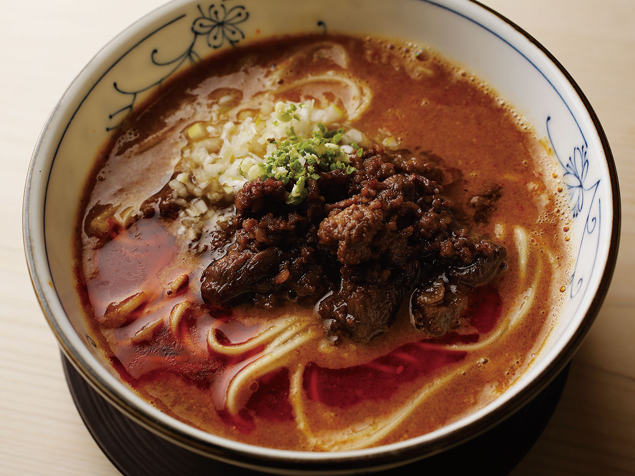 銀座&nbsp;やまの辺。コースの締めで定番の担々麺