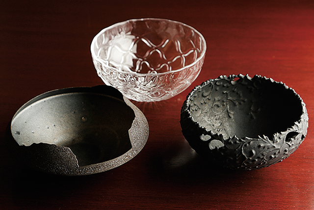 壽修。唐津焼の器