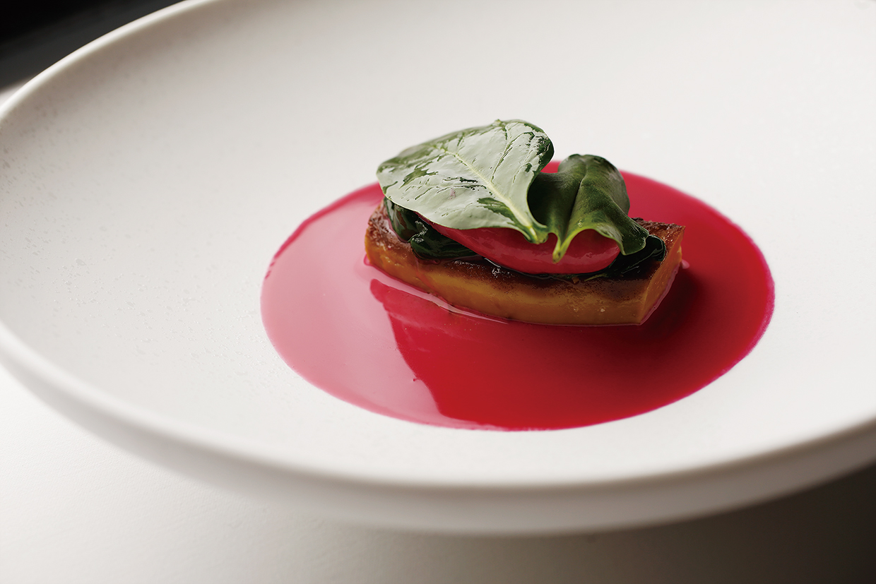 ピエール・ガニェール。フォアグラのポワレ